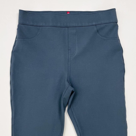 Spanx Stretch Back Pocket Slim Skinny Grey Ankle Pants - Picture 2 of 6